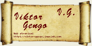 Viktor Gengo vizit kartica